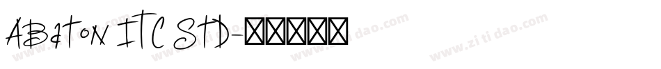 Abaton ITC Std字体转换